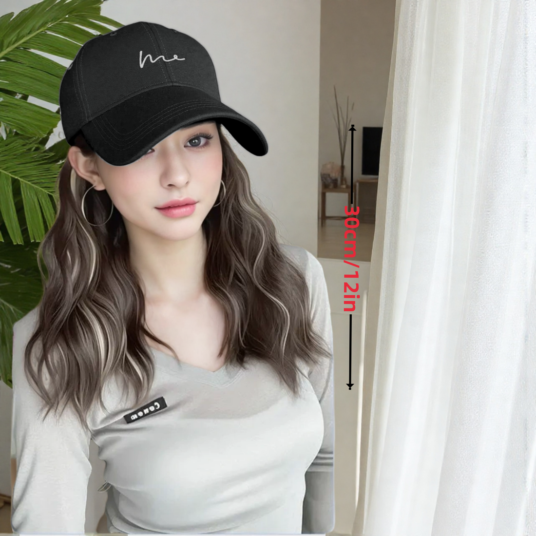 "Me" Hat Wig with Fashion Design